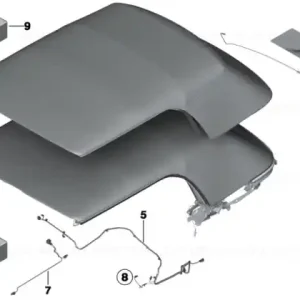 Husă capotă convertibilă DUNKELBRAUN - BMW - Mini Livrare gratuită