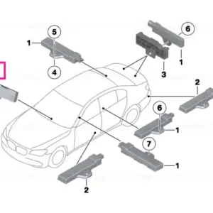 Reducere extra Antenă interior acces comoditate - BMW