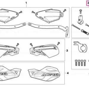 Bestseller Set piese fixare protecție mână - BMW Motorrad