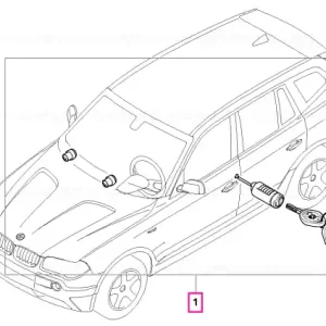 Discount Set sistem închidere uniformă cu unitate EWS 315 MHZ - BMW