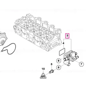 Ofertă exclusivă Carcasă termostat cu termostat - BMW - Mini