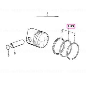Kit reparație segmenți piston D=70 - BMW Motorrad Ofertă specială
