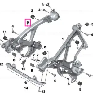 Purtator panou fata dreapta - BMW Motorrad Preferatul clienților