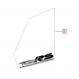Retur ușor Decal mare SW/SI/WEISS - BMW Motorrad