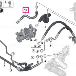 Retur gratuit Linie intoarcere radiator - BMW