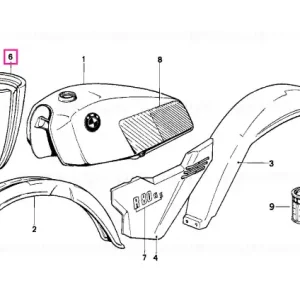 Jumătate carcasă spate ALPINWEISS - BMW Motorrad Doar azi