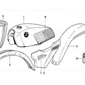 Jumătate carcasă față ALPINWEISS - BMW Motorrad Reduceri