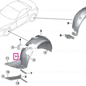 Capac nișă roată față dreapta - BMW Plată sigură