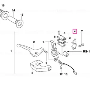 Clips tub dreapta - BMW Motorrad Chilipir