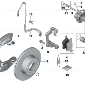 Senzor uzura placute frana, punte fata - BMW Seria 1 E81 E82 E87 E88, Seria 3 E90 E91 E92 E93 Cumpără online