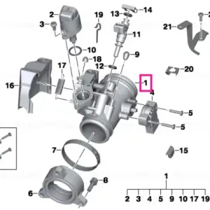 Valvulă accelerație argintie dreapta - BMW Motorrad Ofertă limitată