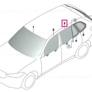Comandă acum Side window, door, rear right VSG-SSG - BMW
