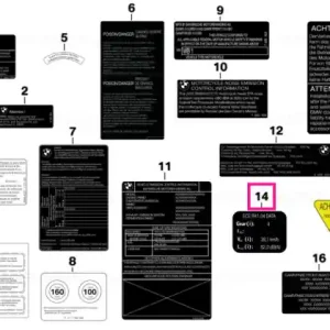 Label "Noise Instruction" ECE - BMW Motorrad Bestseller