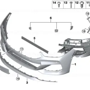 Super ofertă Insert, bumper front left -M- - BMW