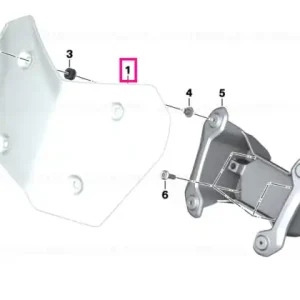 Retur gratuit Touring windscreen clear L=390MM - BMW Motorrad
