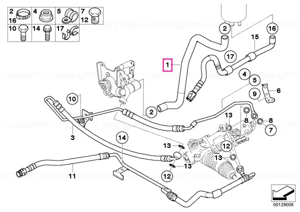 Cumpărături sigure Suction pipe active steering - BMW