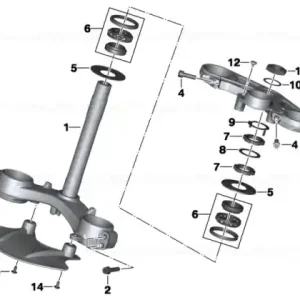Retur ușor Capac punte furcă - BMW Motorrad
