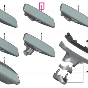 Retur gratuit Rearview mirror EC / LED - BMW