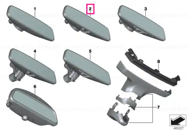 Retur gratuit Rearview mirror EC / LED - BMW