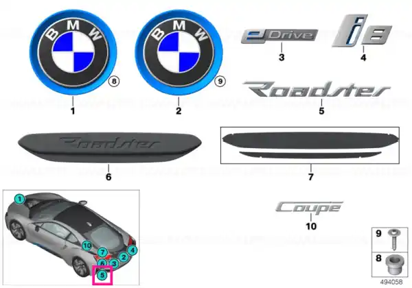 Cumpără acum Lettering trim ROADSTER - BMW
