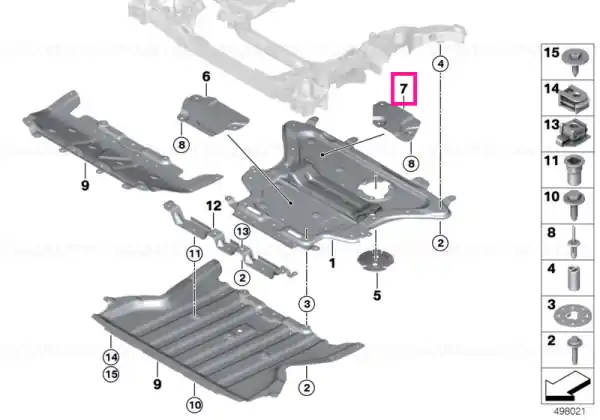 Cumpără online Soundproof structural reinforcement rear - BMW