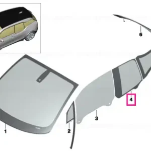 Side window, door, fixed, rear right SSG - BMW Ofertă