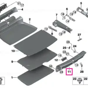 Plată sigură Capac pragul de incarcare - BMW - Mini