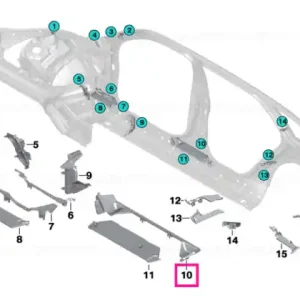 Shaped part,B-pillar, bott. outer right - BMW Bestseller