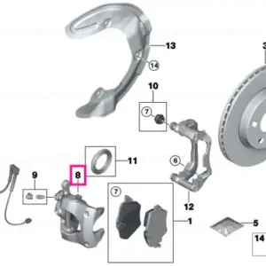 Reducere extra Carcasă etrier stânga - BMW