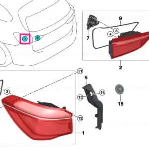 Reducere extra Rear light in the side panel, left - BMW