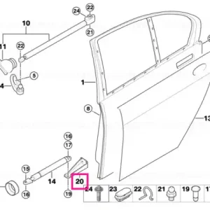 Discount Retaining mount, rear left - BMW