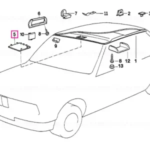 Cel mai vândut Capac motor parbriz panoramic SILBERGRAU - BMW