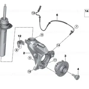 Retur gratuit Front right spring strut - BMW