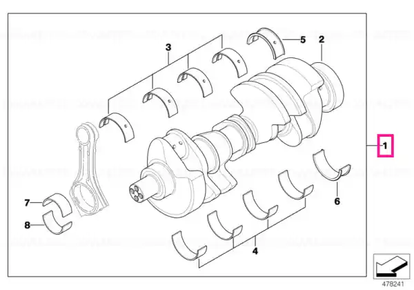 Cumpără acum Crankshaft without bearing shells - BMW