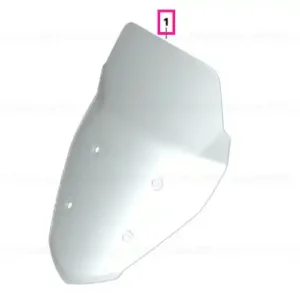 Windshield, high L=621,5 - BMW Motorrad Plată securizată