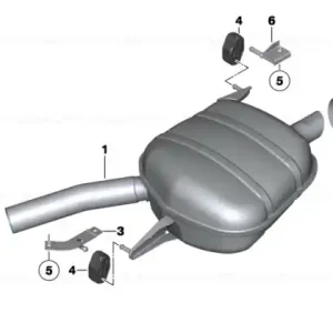 Cel mai vândut Tailpipe trim, chrome - BMW