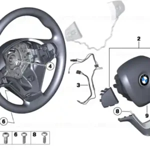 Calitate înaltă Sport steering wheel, leather - BMW