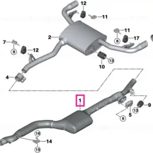 Retur ușor Exchange SCR cat.conv.w. Exhaust flap EU6 - BMW