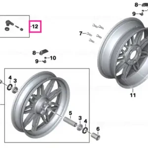 Comandă acum Repair kit angled valve RDC - BMW Motorrad