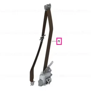 Cumpără online Upper belt, front right CARAMEL - BMW