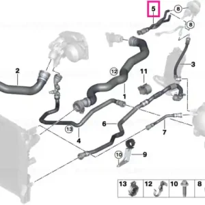 Super ofertă Furtun modul de dozare SCR - BMW Seria 5 G30 G31, X3 G01, X4 G02