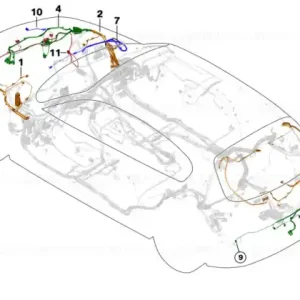 Wiring set PDC, front - BMW Ultima șansă