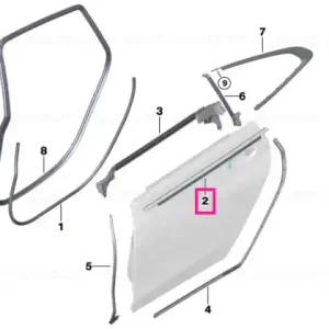 Reducere Capac conduct lung exterior stânga - BMW