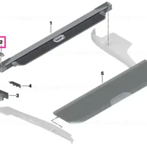 Super ofertă Locking mechanism, luggage compartment SCHWARZ - BMW