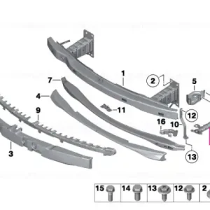 Deformation element left FGS - BMW Disponibil imediat