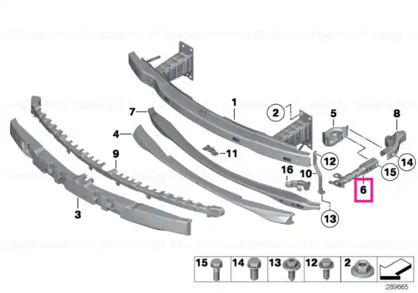 Deformation element left FGS - BMW Disponibil imediat