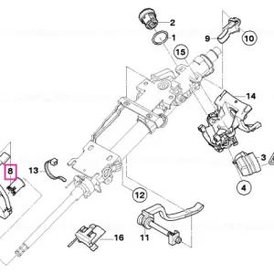 Steering-angle sensor retaining bush - BMW Preț mic
