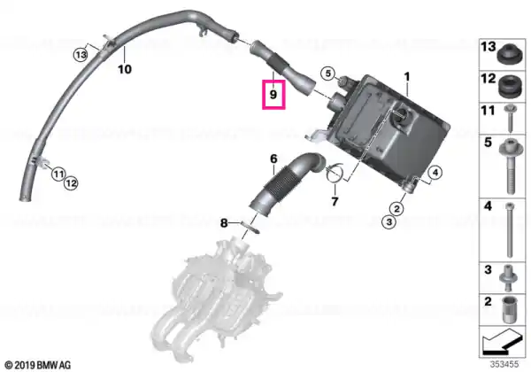 Reducere extra Air-intake duct - BMW