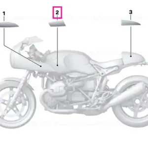 Decorative trim, left - BMW Motorrad Retur gratuit