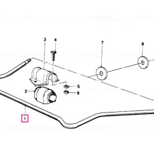 Stabilizer, front D=23,5MM - BMW Expediere rapidă